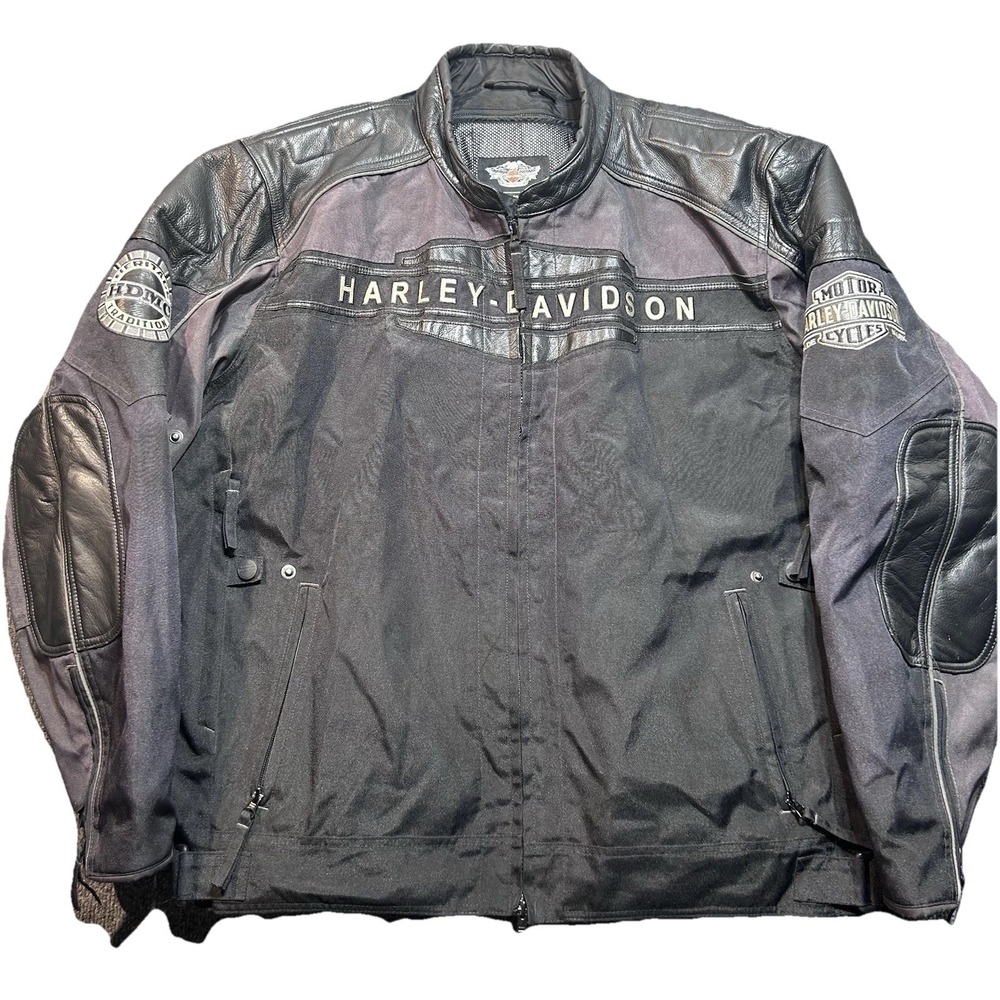 Harley Davidson 2013 Genuine Motorcycle Highland Men's 3XL Biker Jacket  Black